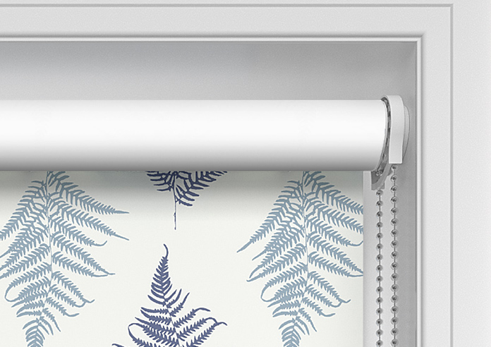 Delicate Ferns, Blue - Twist&Fit Roller Blind - Image 11